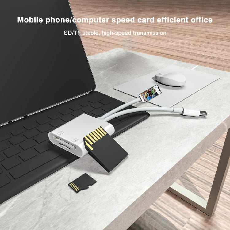 NK-101Y ST Pro 8 pin + adattatore per fotocamera da USB-C/Type-C a scheda SD/TF, NK-101Y ST Pro