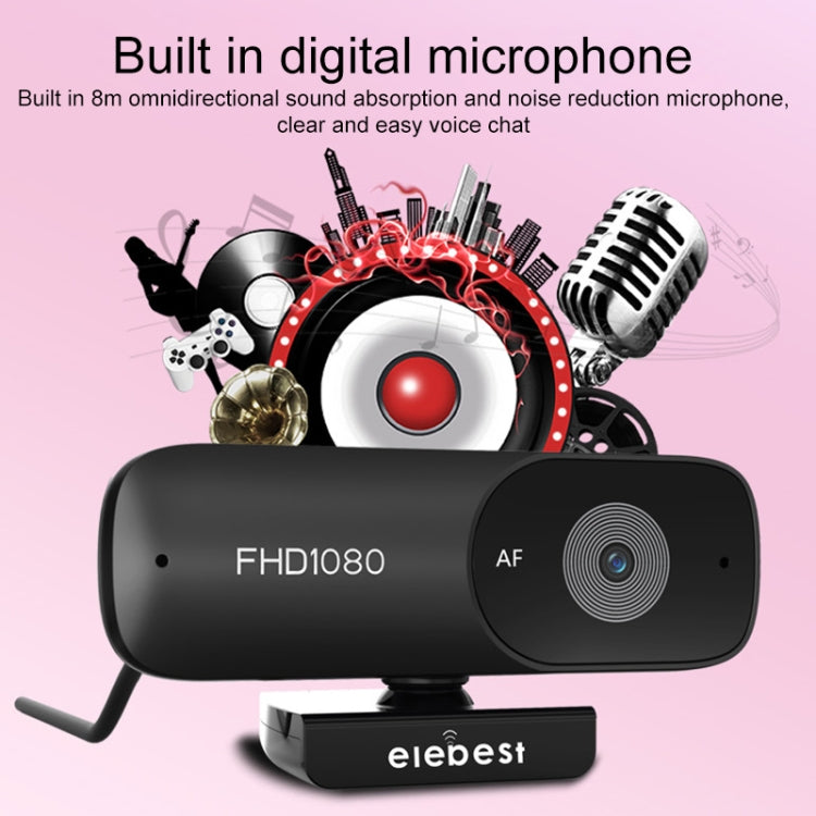 Webcam per fotocamera per computer HD con messa a fuoco automatica C90 1080P, C90 1080P Auto Focus