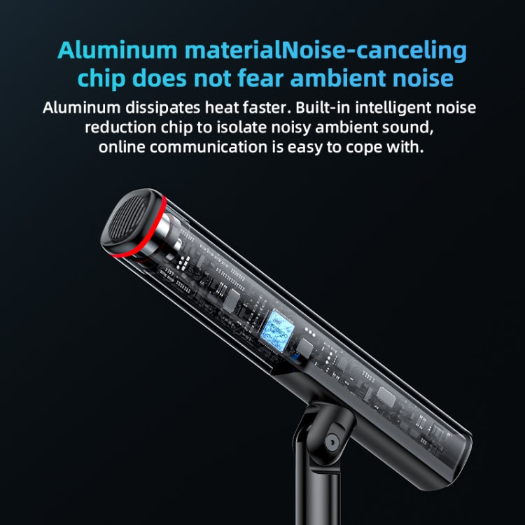 Microfono USB con cancellazione del rumore da tavolo omnidirezionale YESIDO KR18 a 360 gradi, KR18