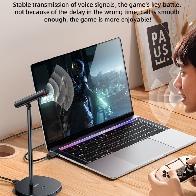 Microfono USB con cancellazione del rumore da tavolo omnidirezionale YESIDO KR18 a 360 gradi, KR18