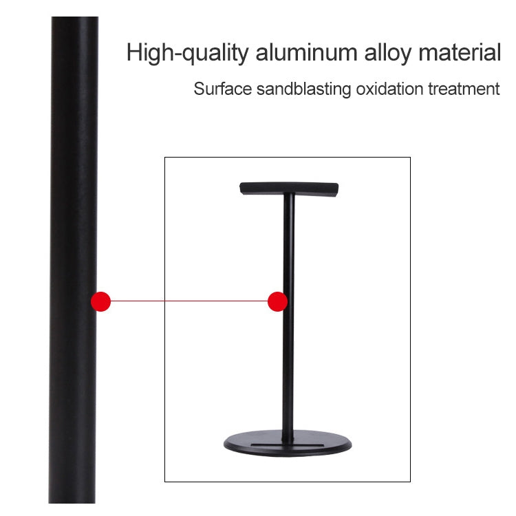 X1 Gancio per display per supporto per cuffie universale staccabile in lega di alluminio