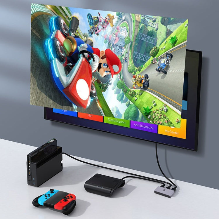 Switch audio video di conversione bidirezionale HDMI a schermo diviso 4K da 1 a 2 uscite, Two-way