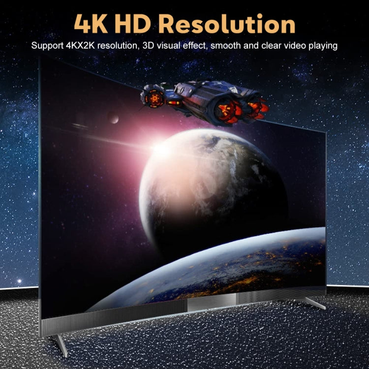 Splitter video HD HDMI 4K 1 in 2 uscite, con cavo, 1 into 2 out
