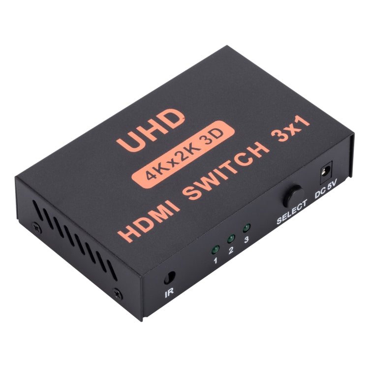 Switch HDMI Switch video HD 3 in 1 uscita 4Kx2K, con telecomando, 3 into 1 out, with Remote Control