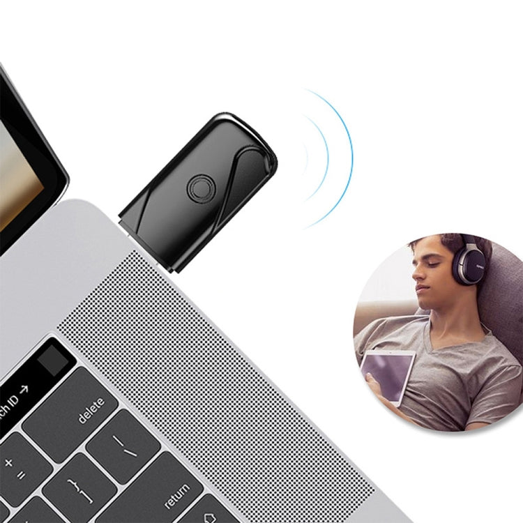 Adattatore ricevitore audio USB 2.0 Bluetooth V4.2 per Windows XP/Vista/7/8/10, Mac OS