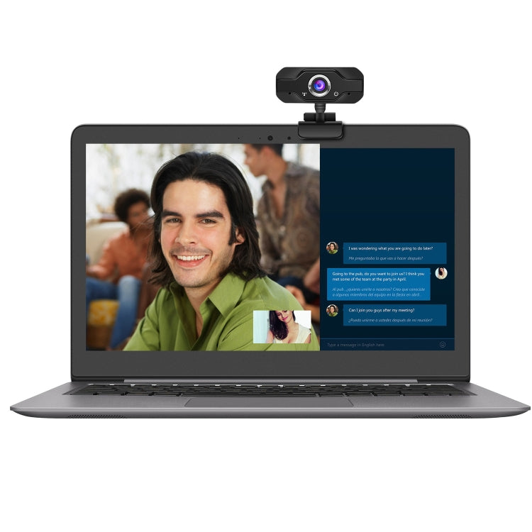 HXSJ S50 Webcam HD 30fps 100 Megapixel 720P per desktop/laptop/Smart TV, con microfono fonoassorbente da 10 m, lunghezza cavo: 1,4 m, S50
