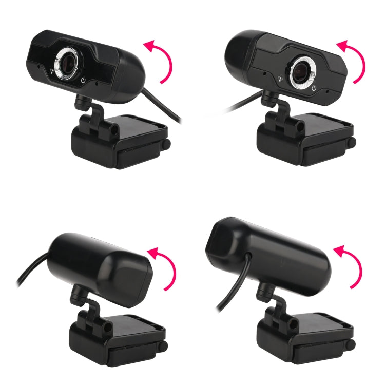 HXSJ S50 Webcam HD 30fps 100 Megapixel 720P per desktop/laptop/Smart TV, con microfono fonoassorbente da 10 m, lunghezza cavo: 1,4 m, S50