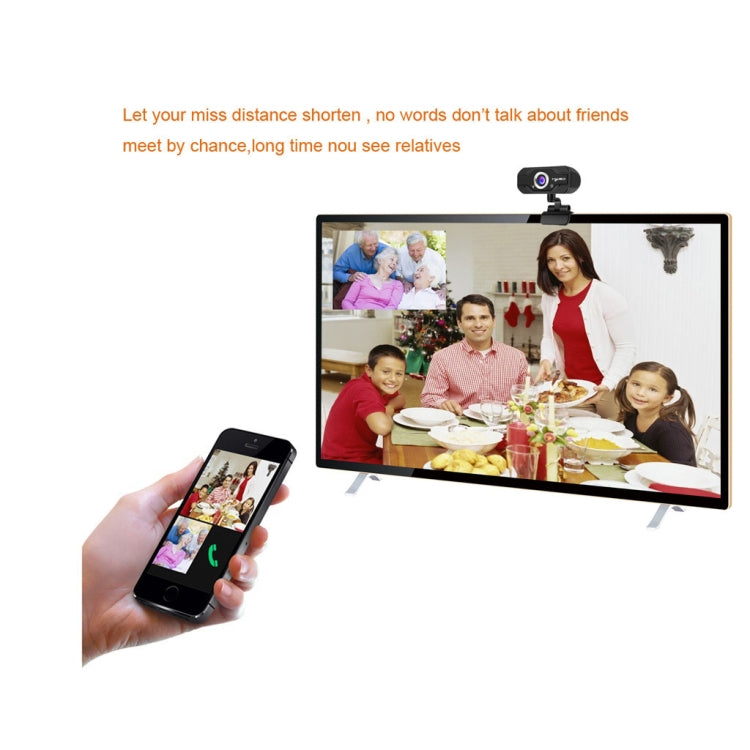 HXSJ S50 Webcam HD 30fps 100 Megapixel 720P per desktop/laptop/Smart TV, con microfono fonoassorbente da 10 m, lunghezza cavo: 1,4 m, S50
