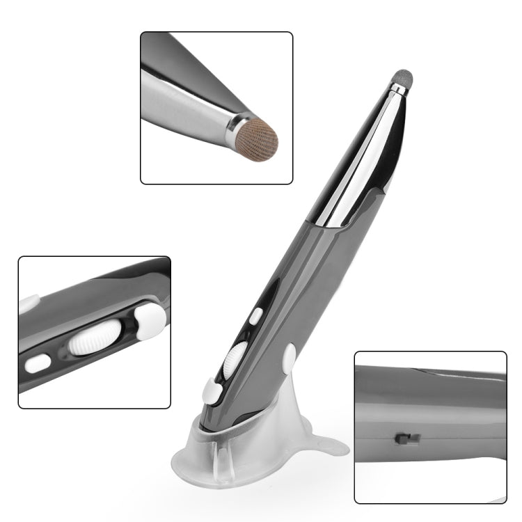PR-06 Mouse ottico wireless intelligente a 4 tasti con funzione penna stilo, Grey, Blue, Red