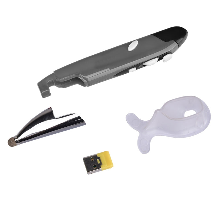 PR-06 Mouse ottico wireless intelligente a 4 tasti con funzione penna stilo, Grey, Blue, Red