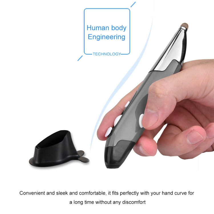 PR-06 Mouse ottico wireless intelligente a 4 tasti con funzione penna stilo, Grey, Blue, Red