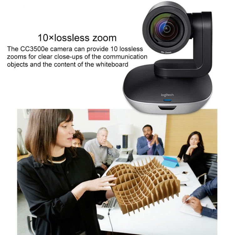 Logitech CC3500e HD 1080P Videocamera per teleconferenze aziendali online, presa europea
