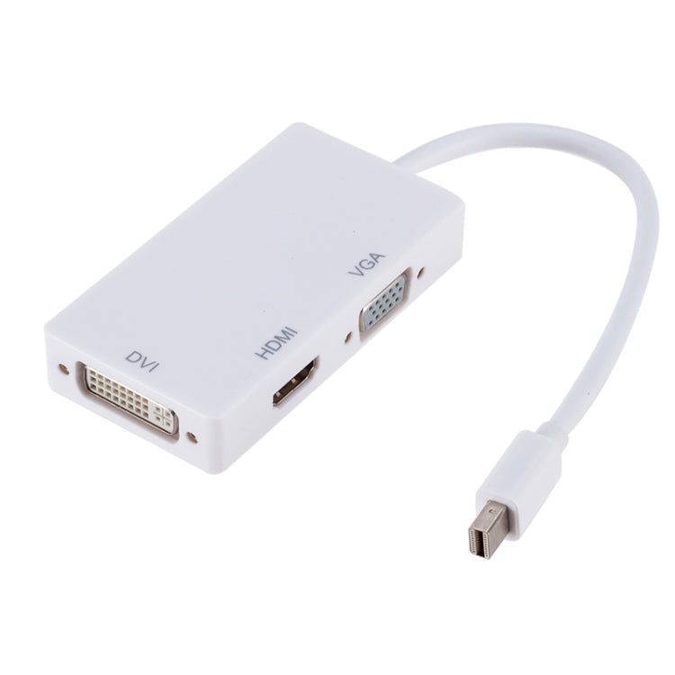 Convertitore multifunzione rettangolare da Mini DP a HDMI + DVI + VGA, lunghezza cavo: 28 cm, Mini DP to HDMI + DVI + VGA Rectangle Black, Mini DP to HDMI + DVI + VGA, Mini DP to HDMI + DVI + VGA Rectangle White