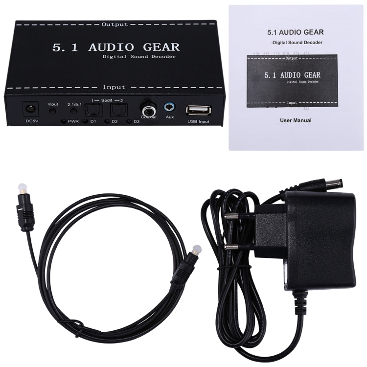 Decodificatore audio digitale per ingranaggi audio NK-A6L 5.1, 5.1 Channel