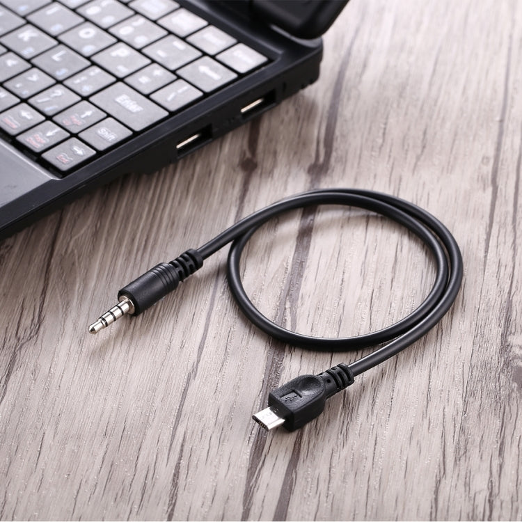 Cavo audio AUX da 3,5 mm maschio a micro USB maschio, lunghezza: circa 40 cm, Micro USB 40cm