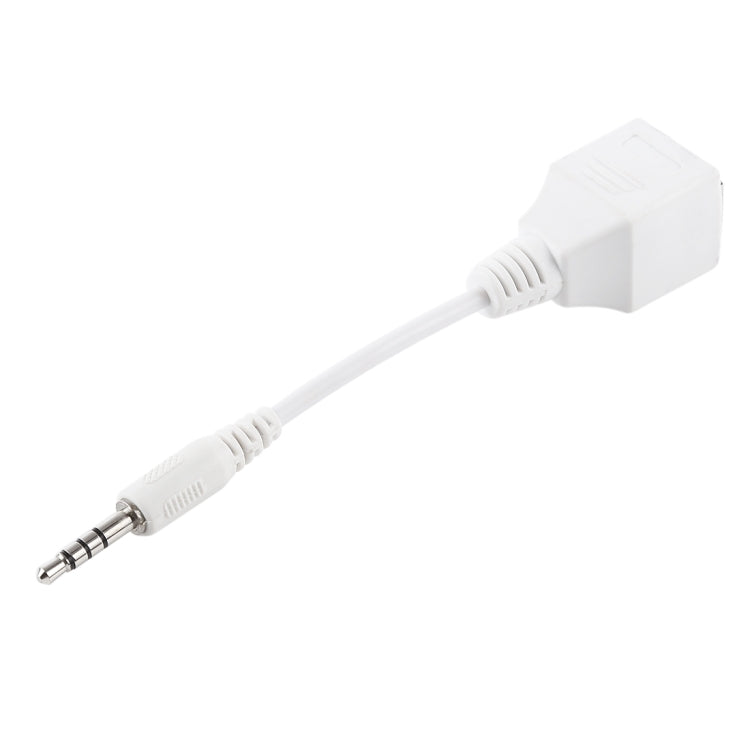 Presa CAT5 RJ45 a adattatore di rete LAN Ethernet audio maschio a 4 poli da 3,5 mm, lunghezza totale: circa 13 cm