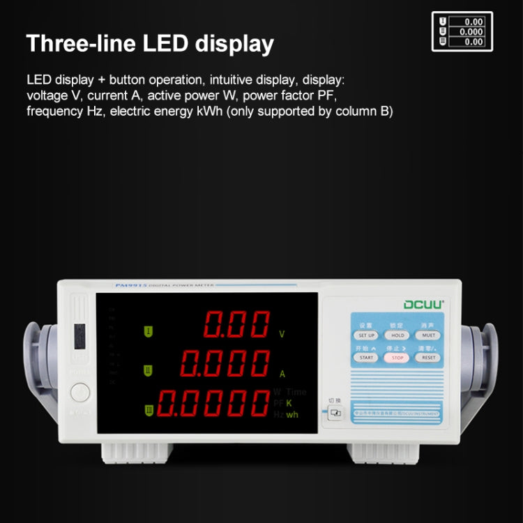 PM9915 Strumento di misura dei parametri elettrici intelligenti, PM9915