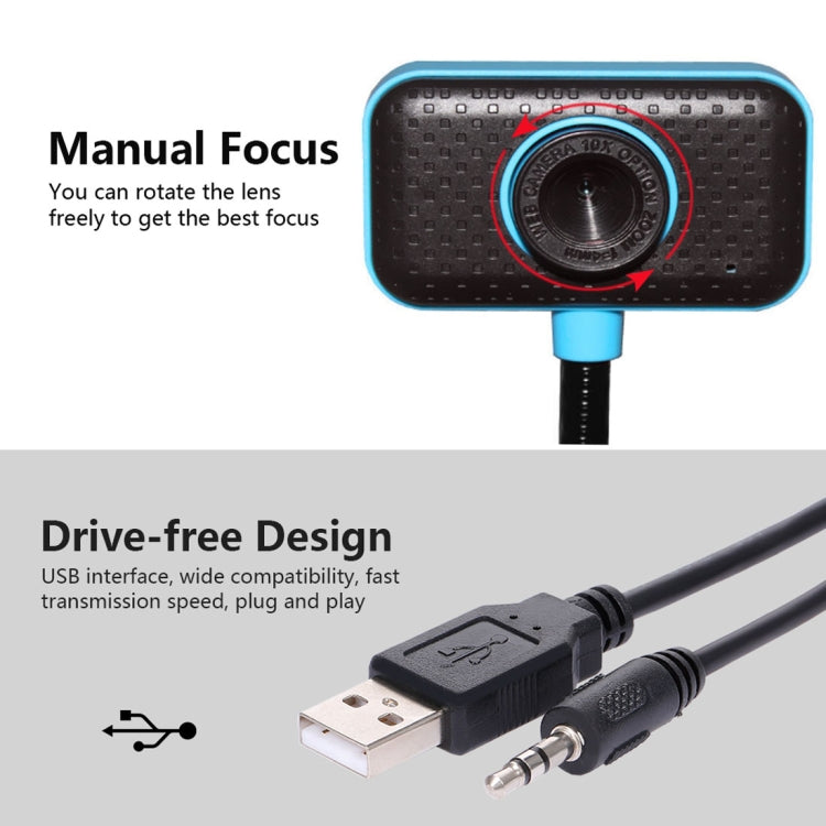 Fotocamera/webcam per laptop desktop senza driver USB 2.0 da 4,0 megapixel con microfono