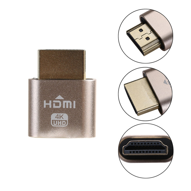 Adattatore display virtuale VGA HDMI 1.4 DDC EDID Emulatore display senza testa con spina fittizia, Pink, Grey, Gold, Red, Silver