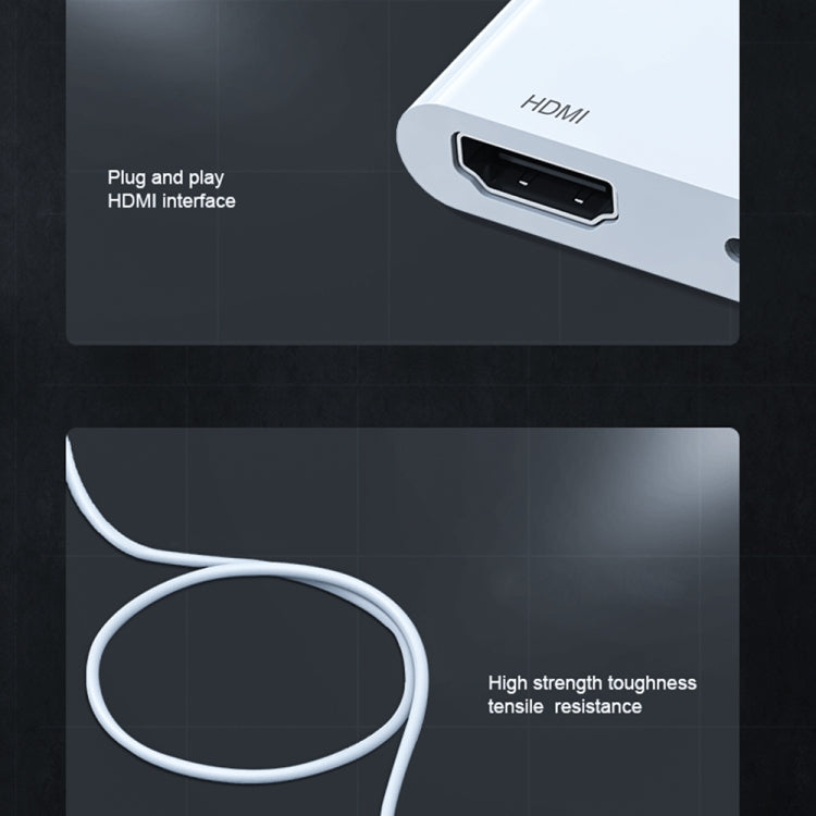 Convertitore video HD da 8 pin a 2K HDMI + porta 8 pin 7565M, 7565M