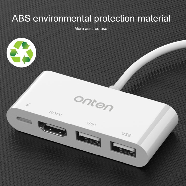 75216 Convertitore video HD 4 in 1 da 8 pin a HDMI + ricarica 8 pin + 2 porte USB, 75216