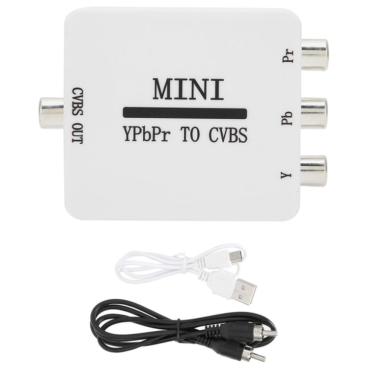 Adattatore AV componente mini convertitore video YPBPR a CVBS per TV/proiettore/monitor