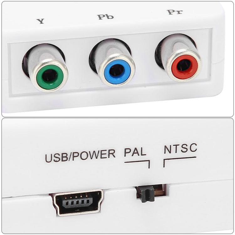 Adattatore AV componente mini convertitore video YPBPR a CVBS per TV/proiettore/monitor