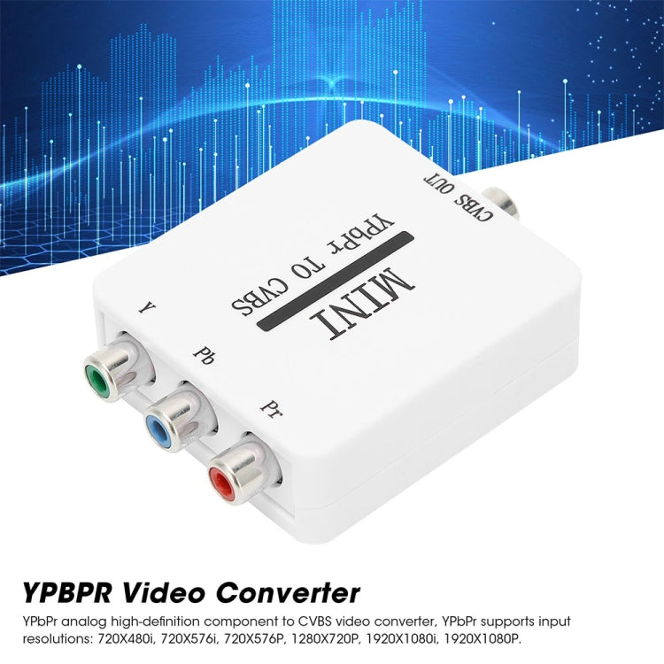 Adattatore AV componente mini convertitore video YPBPR a CVBS per TV/proiettore/monitor