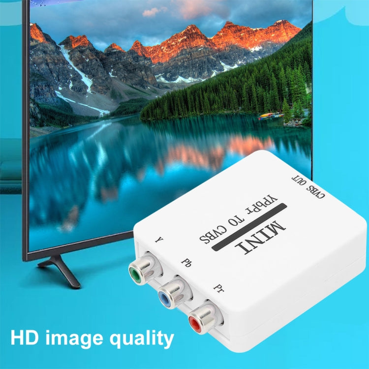 Adattatore AV componente mini convertitore video YPBPR a CVBS per TV/proiettore/monitor