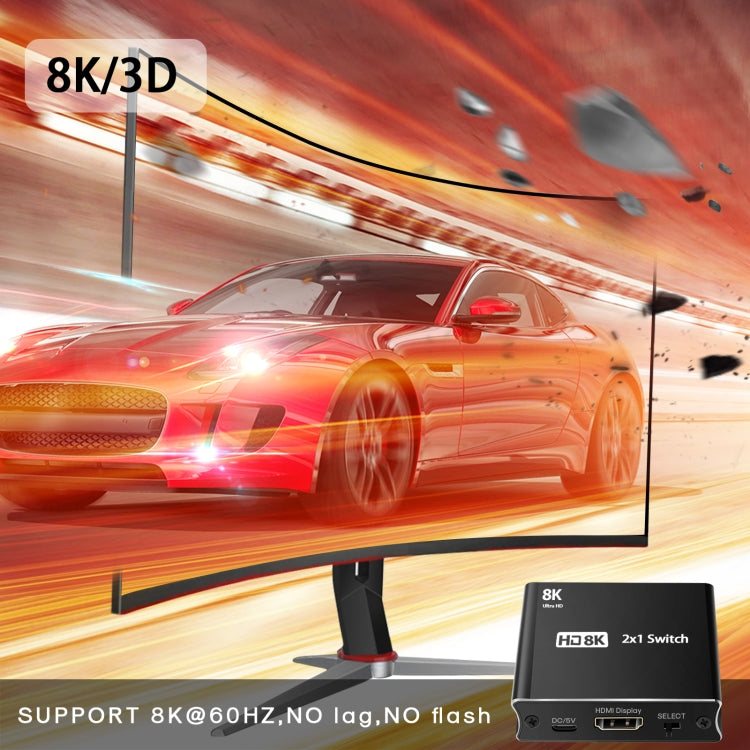 Interruttore unidirezionale NK-W80 8K UHD HDMI 2X1, NK-W80