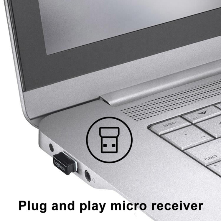 Mouse ottico wireless Logitech M330 con ricevitore micro USB