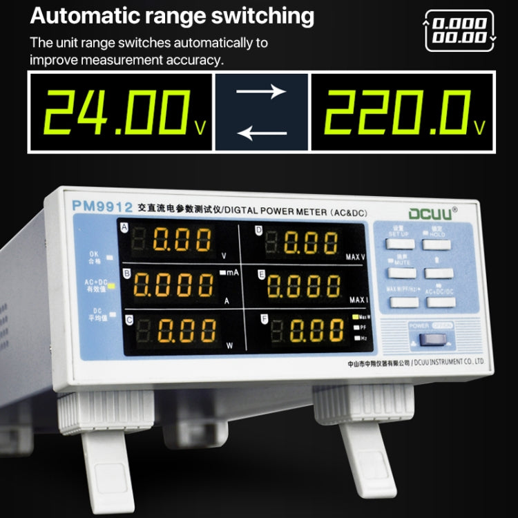 PM9911 Strumento di misura dei parametri elettrici intelligenti, spina USA, PM9912