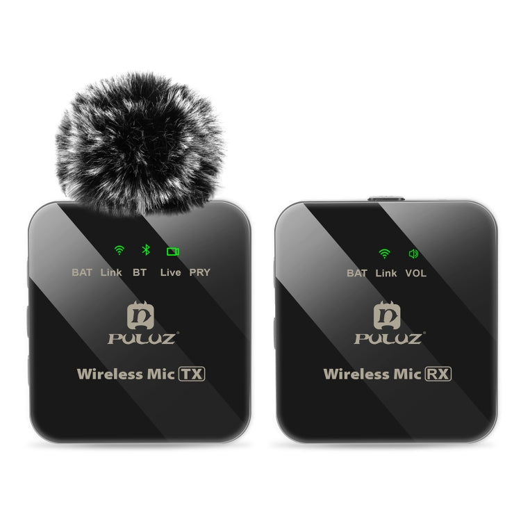 Microfono lavalier wireless PULUZ 1 TX + 1 RX, 1 TX + 1 RX