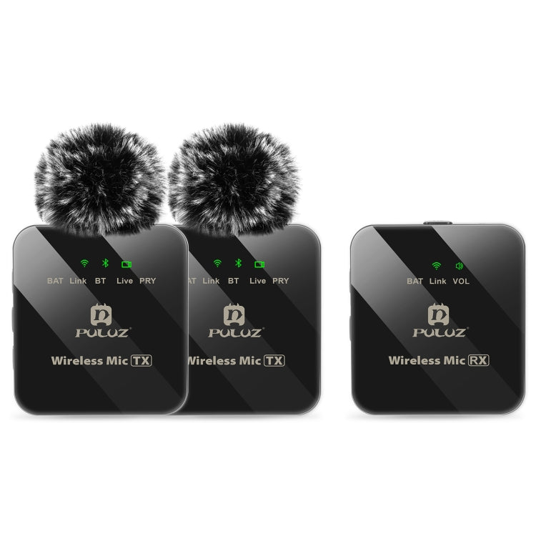Microfono lavalier wireless PULUZ 2 TX + 1 RX, 2 TX + 1 RX