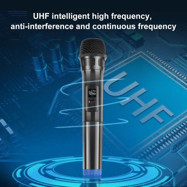 Microfoni dinamici wireless UHF PULUZ da 1 a 2 con display LED, trasmettitore da 3,5 mm, 1 To 2 UHF Wireless Microphones