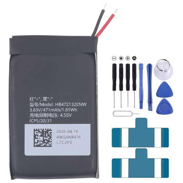 Batteria originale agli ioni di litio da 471 mAh HB472132ENW per Huawei Watch Fit 5., For Huawei Watch Fit 5 471mAh