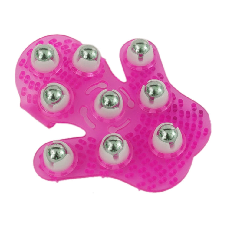 Massaggiatore meridiano a sfera portatile a forma di palmo ispessito, Nine balls Magenta, Nine balls Blue