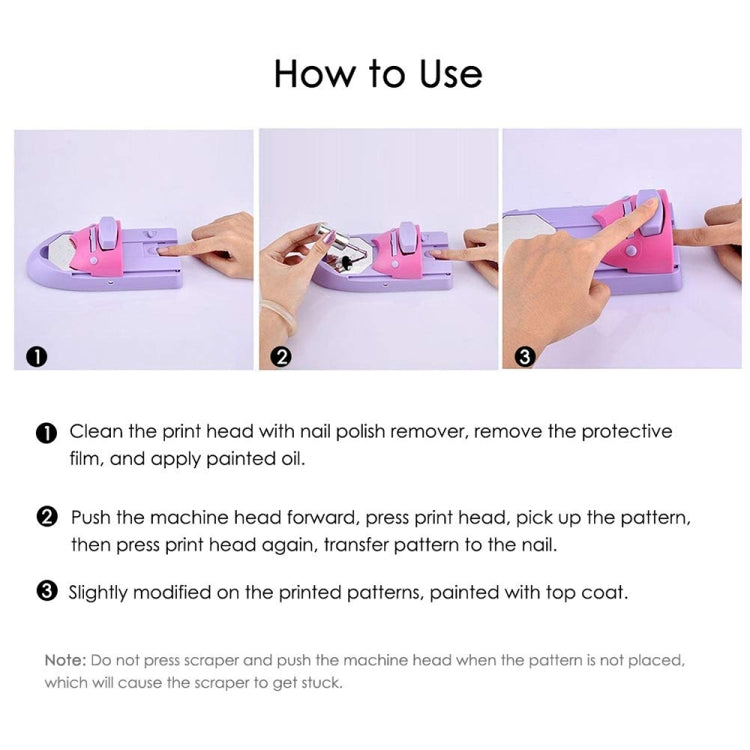 Set di macchine per timbri per stampa nail art fai da te