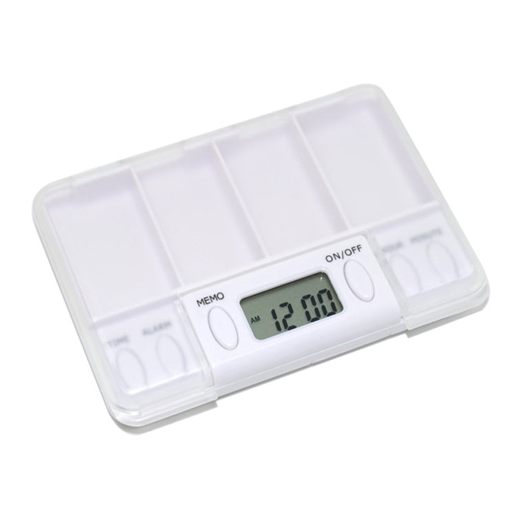 Promemoria portatile trasparente per pillole da viaggio Multi-allarme