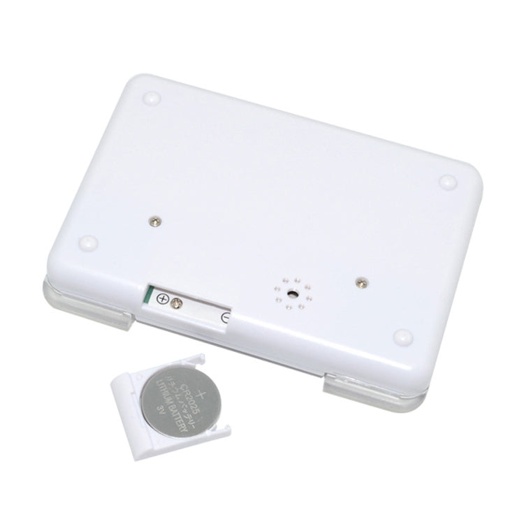 Promemoria portatile trasparente per pillole da viaggio Multi-allarme