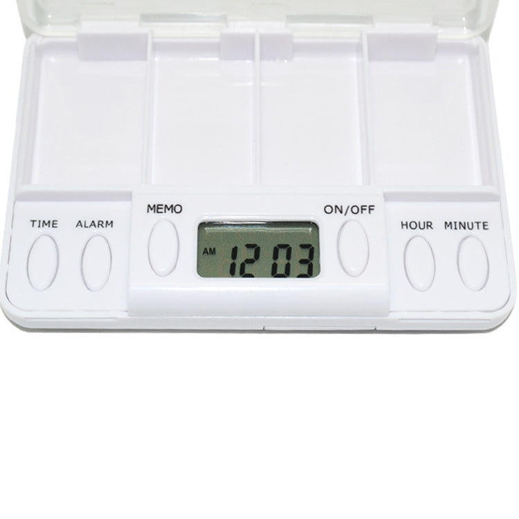 Promemoria portatile trasparente per pillole da viaggio Multi-allarme