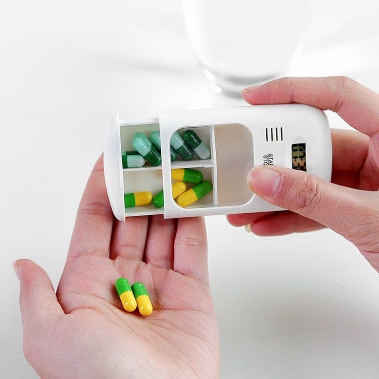 Scatola di medicinali promemoria per pillole con timer multi-allarme portatile intelligente