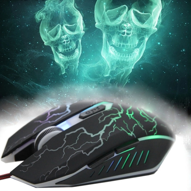 Mouse da gioco magico ottico cablato USB 6D per computer PC portatile, USB 6D