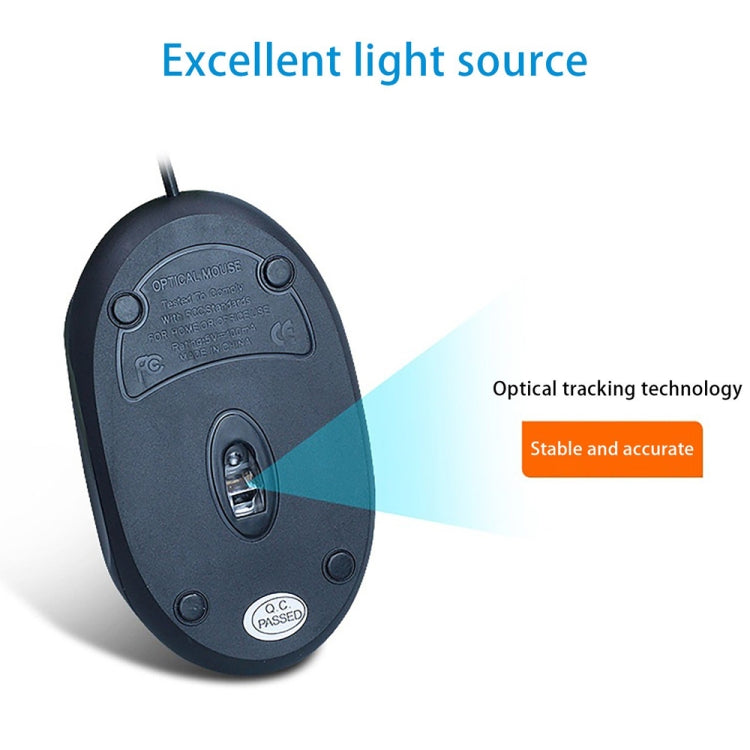 Mouse ottico con rotella di scorrimento USB a luce colorata da 1000 dpi