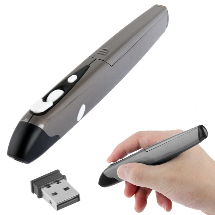 Mouse con penna wireless da 2,4 GHz 500/1000 DPI con mini ricevitore USB, distanza di trasmissione: 10 m, 500 / 1000DPI Blue, 500 / 1000DPI Grey