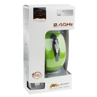 Mouse ottico wireless da 2,4 GHz con ricevitore USB, Plug and Play, distanza di lavoro fino a 10 metri