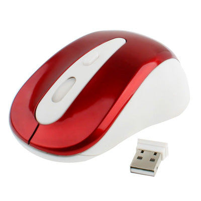 Mouse ottico wireless da 2,4 GHz con ricevitore USB, Plug and Play, distanza di lavoro fino a 10 metri