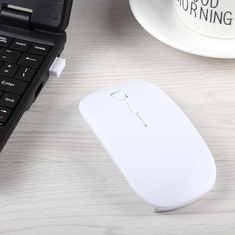 Mouse ottico laser ultrasottile wireless da 2,4 GHz con mini ricevitore USB, Plug and Play