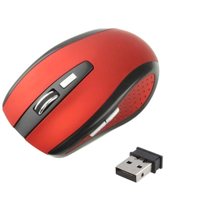 Mouse ottico wireless 6D da 2,4 GHz 800~1600 DPI con mini ricevitore USB, Plug and Play, distanza di lavoro fino a 10 metri