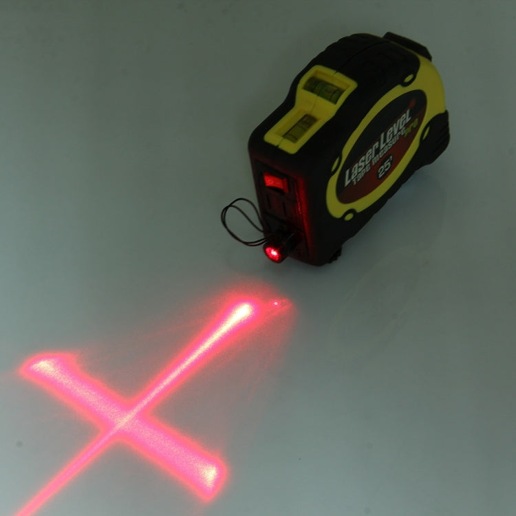 Livella laser con metro a nastro Pro (25 piedi) e clip da cintura/può essere fissata al treppiede